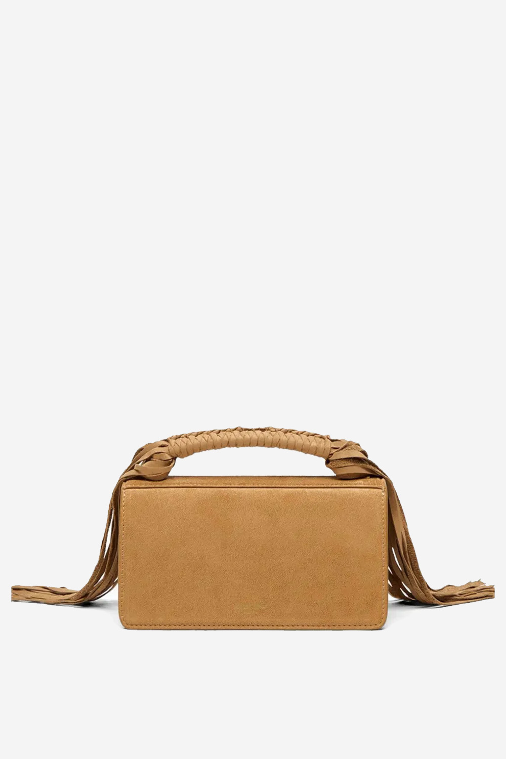 Venezia small braided suede crossbody