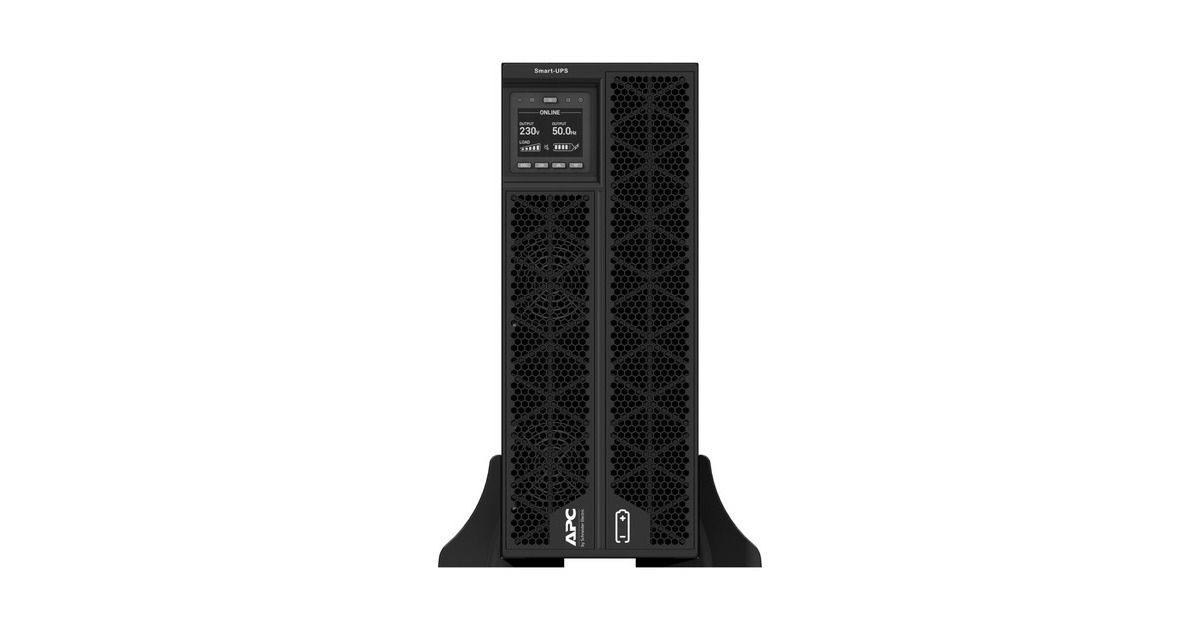 APCSmart-UPS On-Line SRTG6KXLI Noodstroomvoeding ups  (Zwart, 2x C13, 1x C19, Rack/tower, extendable runtime, 6000VA)