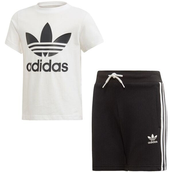 Adidas Short Tee Set White/Black - adidas Originals → Luksusbaby.dk