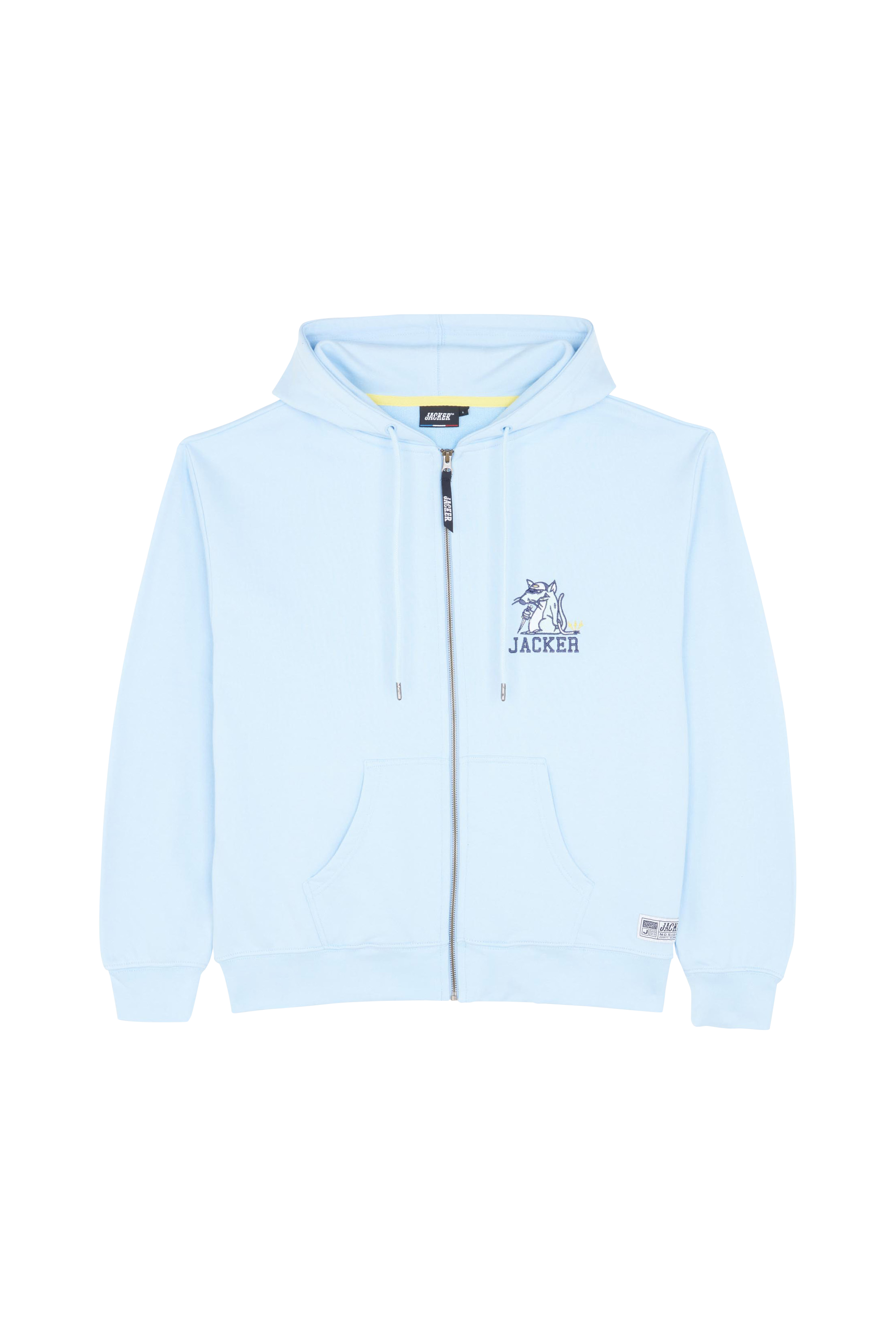 JACKER Hoodie zippé RATMAN Bleu