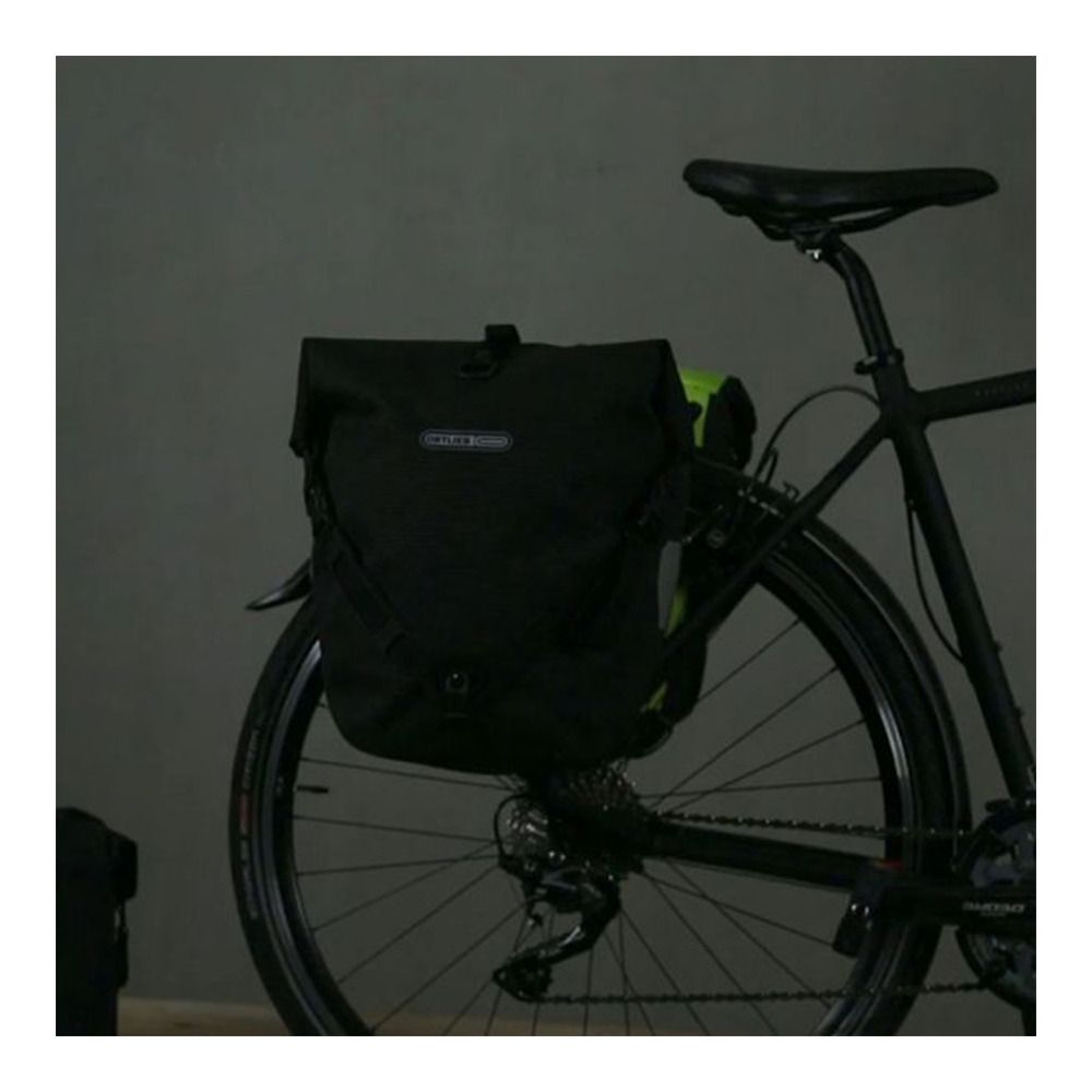 Ortlieb BACK ROLLER HIGH VISIBILITY 20L - Sacoches cavalières black reflective