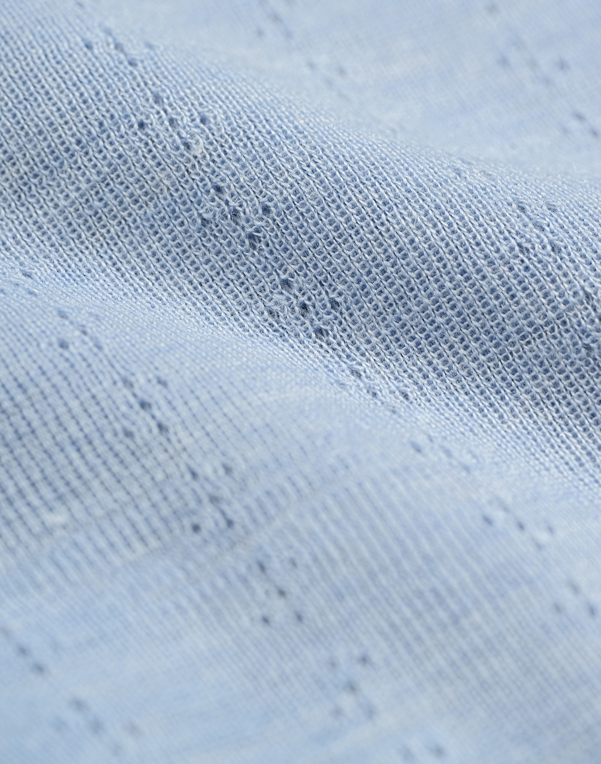 Pointelle shirt met hoge hals van merinowol/zijde voor dames