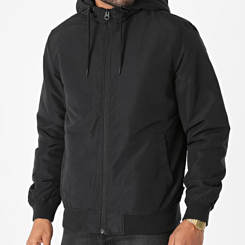 Veste Zippée Capuche Mason Noir