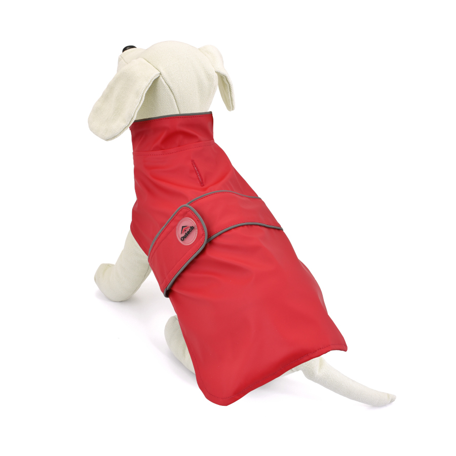 Capa de chuva vermelha Outech Apolo para cães
