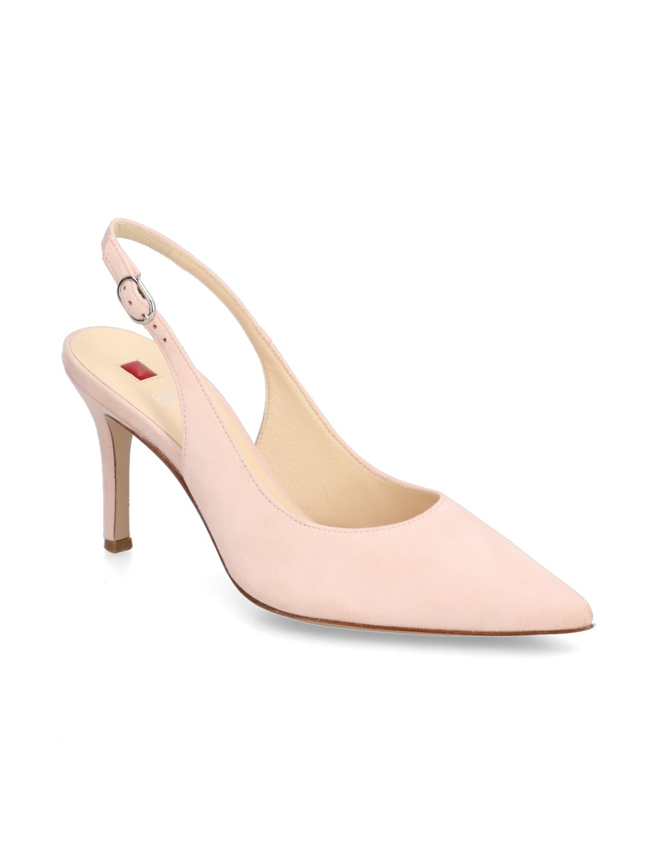 Veloursleder Slingpumps