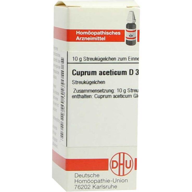 DHU Cuprum aceticum D 3 Globuli, 10 g