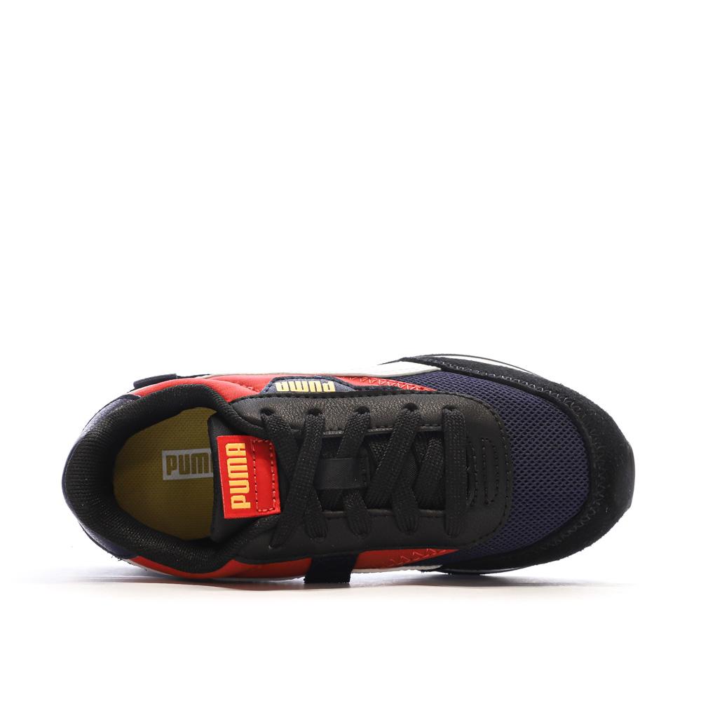 Puma Baskets Noir/Rouge Garçon Puma Future Rider Splash