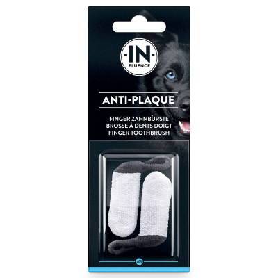 In-Fluence Zahnputz-Fingerling aus Mikrofaser für Hund & Katze 2Stk.