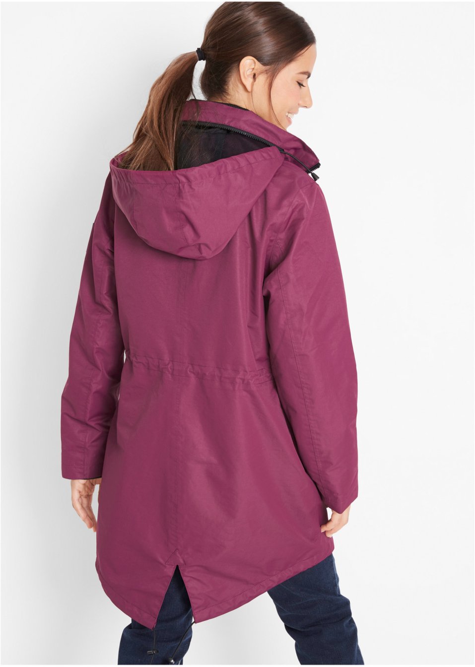 Parka outdoor fonctionnelle 2 en 1 à capuche, imperméable