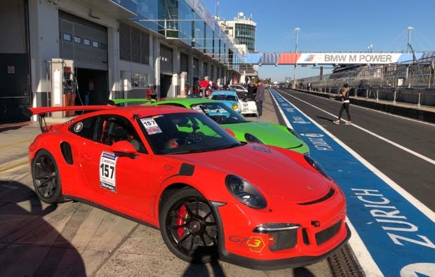 Porsche 911 GT3 RS 991 als Mitfahrer im Renntaxi