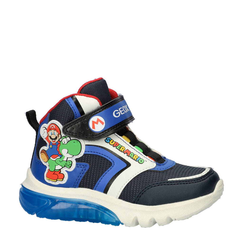 Geox Ciberdronsneakers met lichtjes blauw