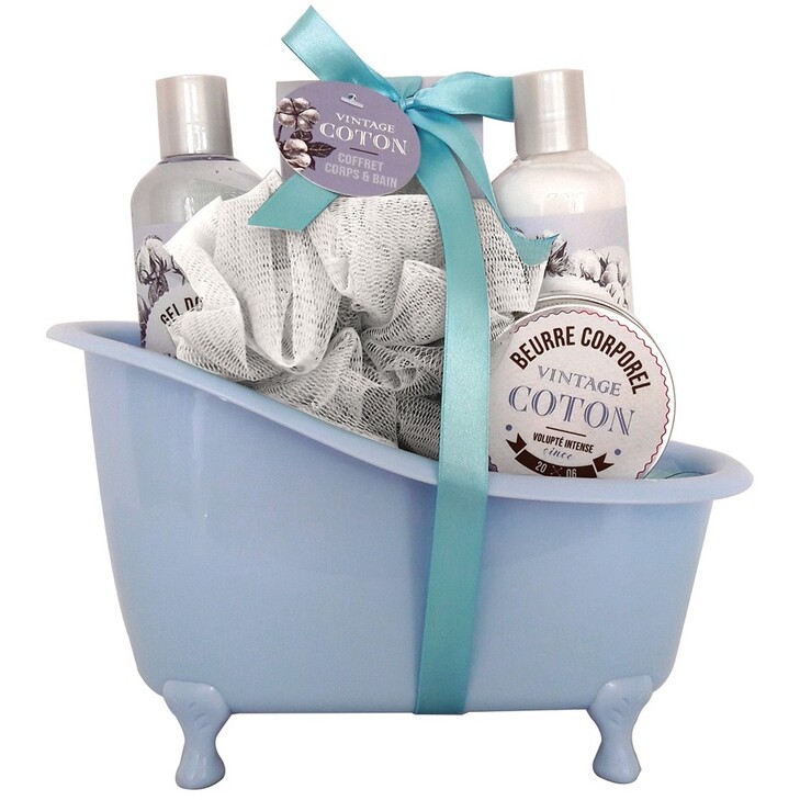Coffret de bain - Coton - 5 produits