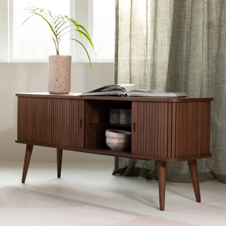 Zuiver - Barbier Sideboard mit Schiebetüren, Esche