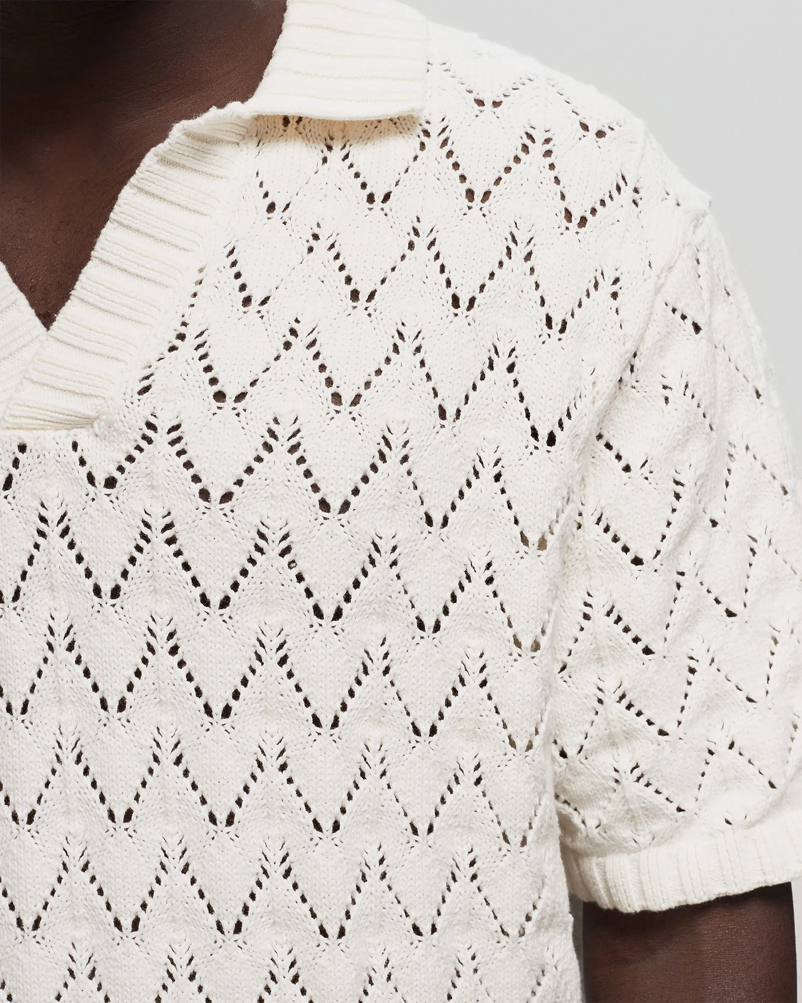Daily Paper yinka relaxed knit ss polo
