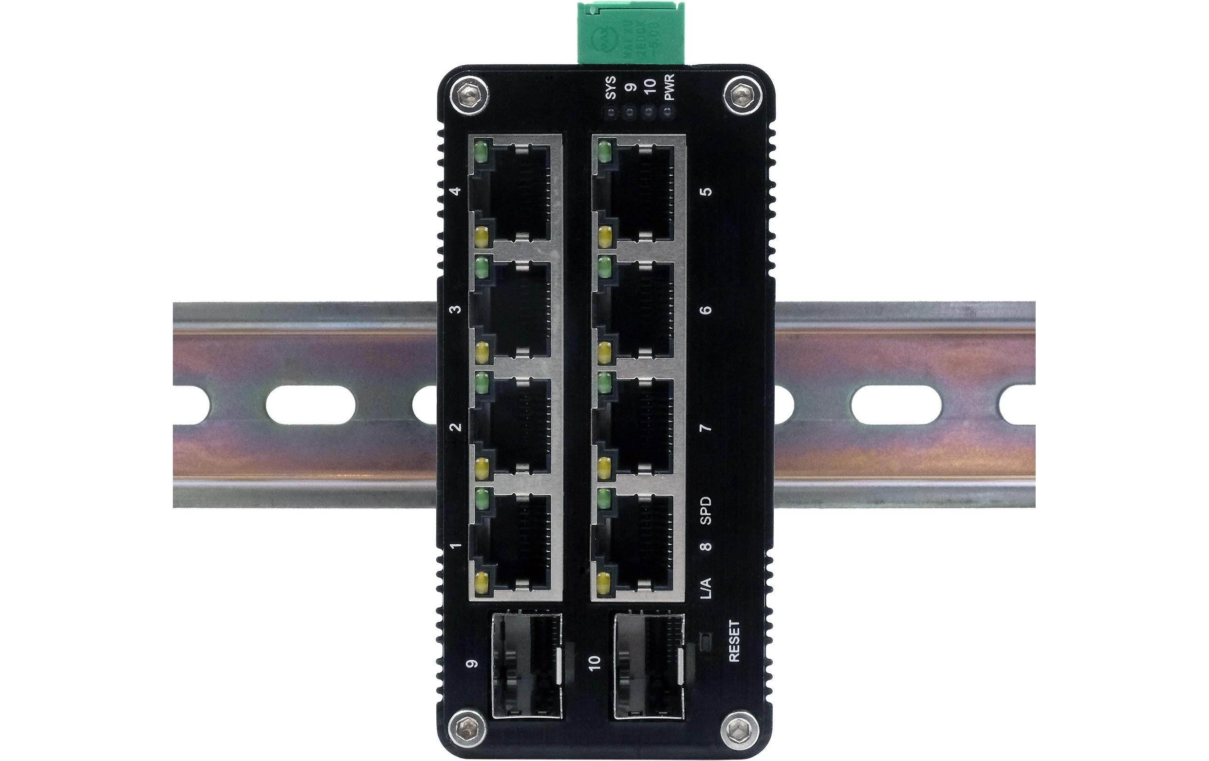 Switch EX-62035M-SFP 10 Port<br>Mini 10-Port Industrial Gigabit Switch