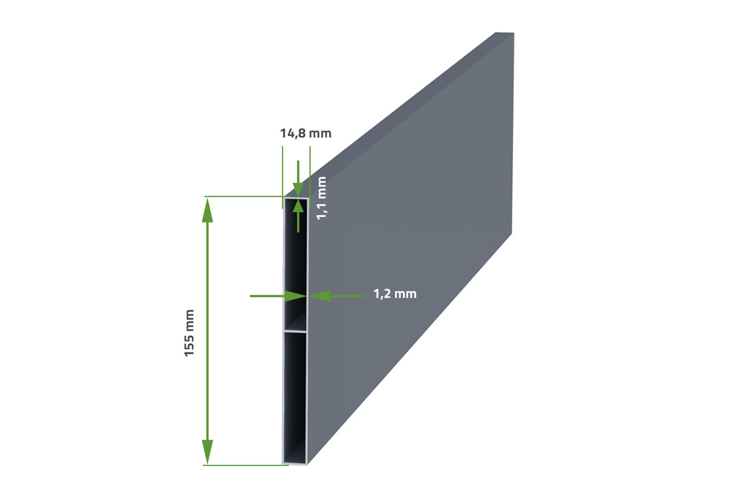 Aluminium tuinpoort 1m VOGEL 100P160
