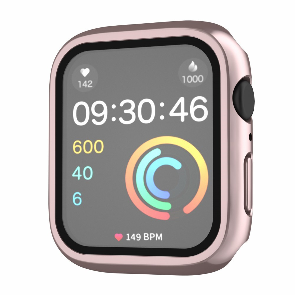 Apple Watch (45 mm) Hardcase Bumper   Display Schutzglas (IP68) - Roségold