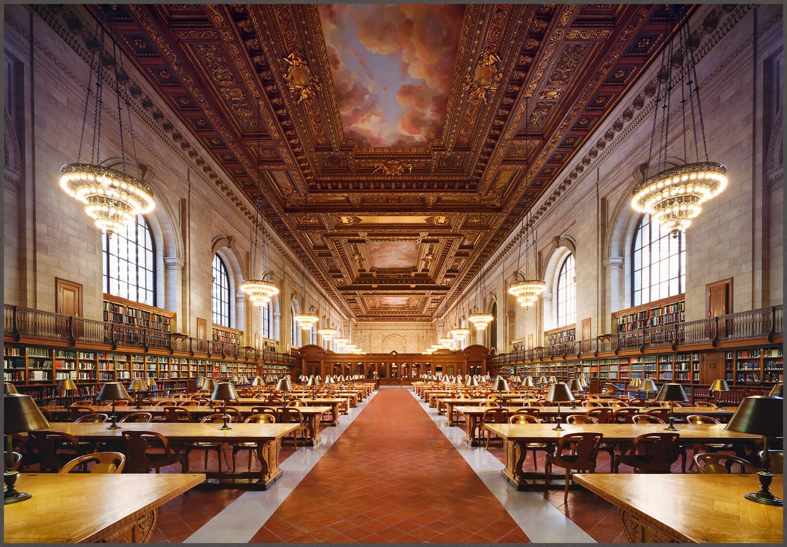 New York Public Library by Rafael Neff - Limited Edition. Edition of: 150. Signed.