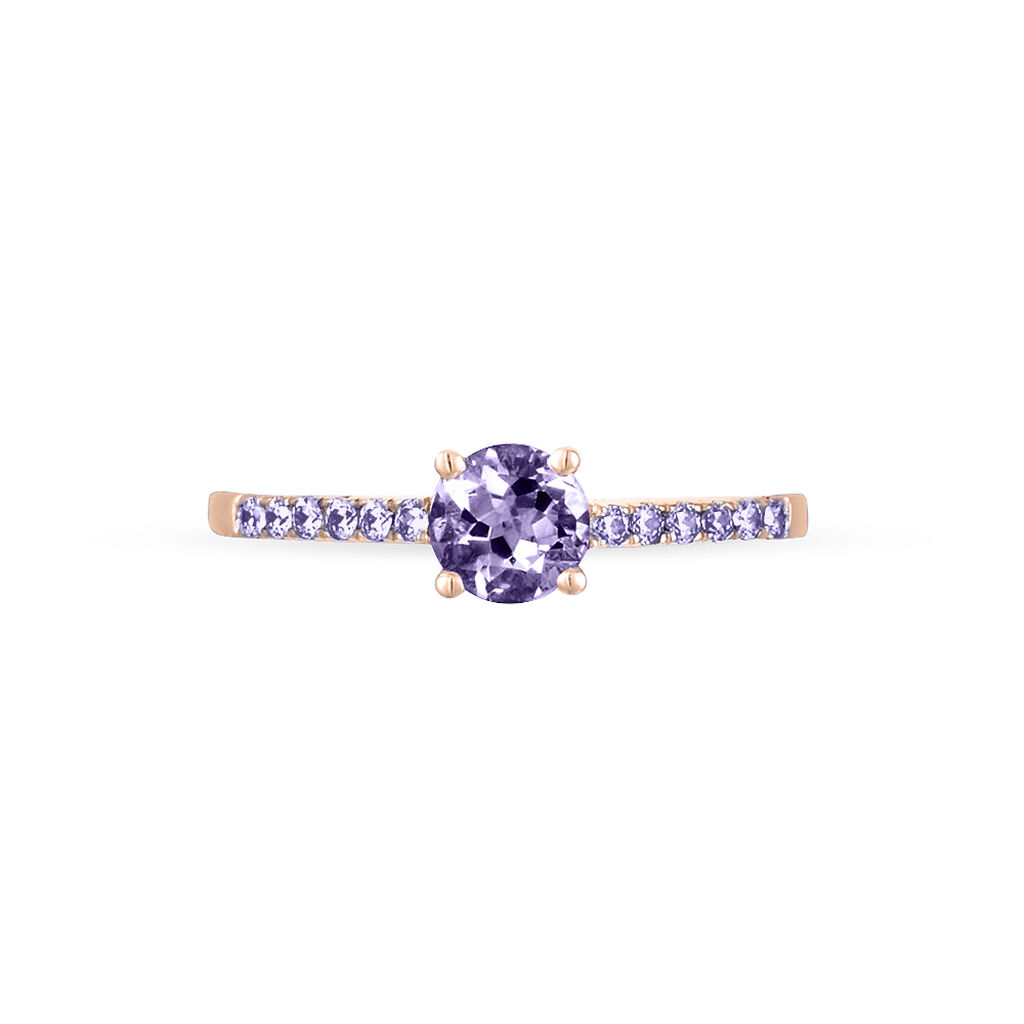 Bague Manon Or Rose Amethyste