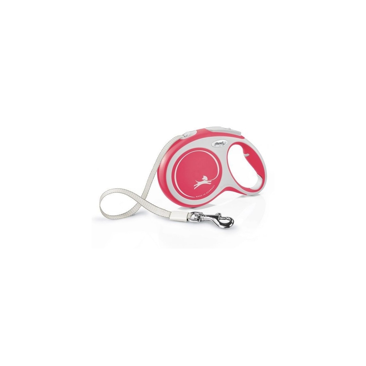 Walking leash flexi New Comfort L Ribbon 8m rød