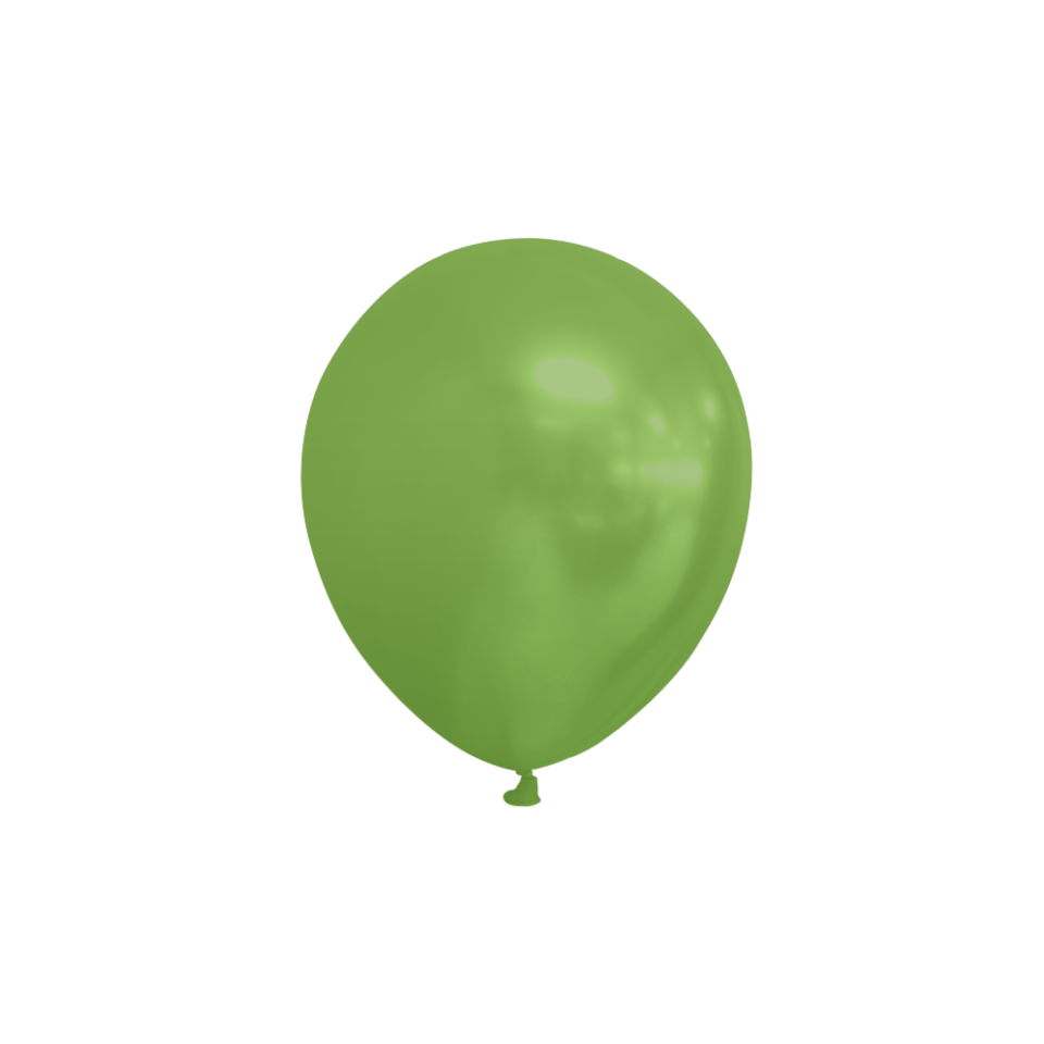Groene Ballonnen Metallic 13cm 100st