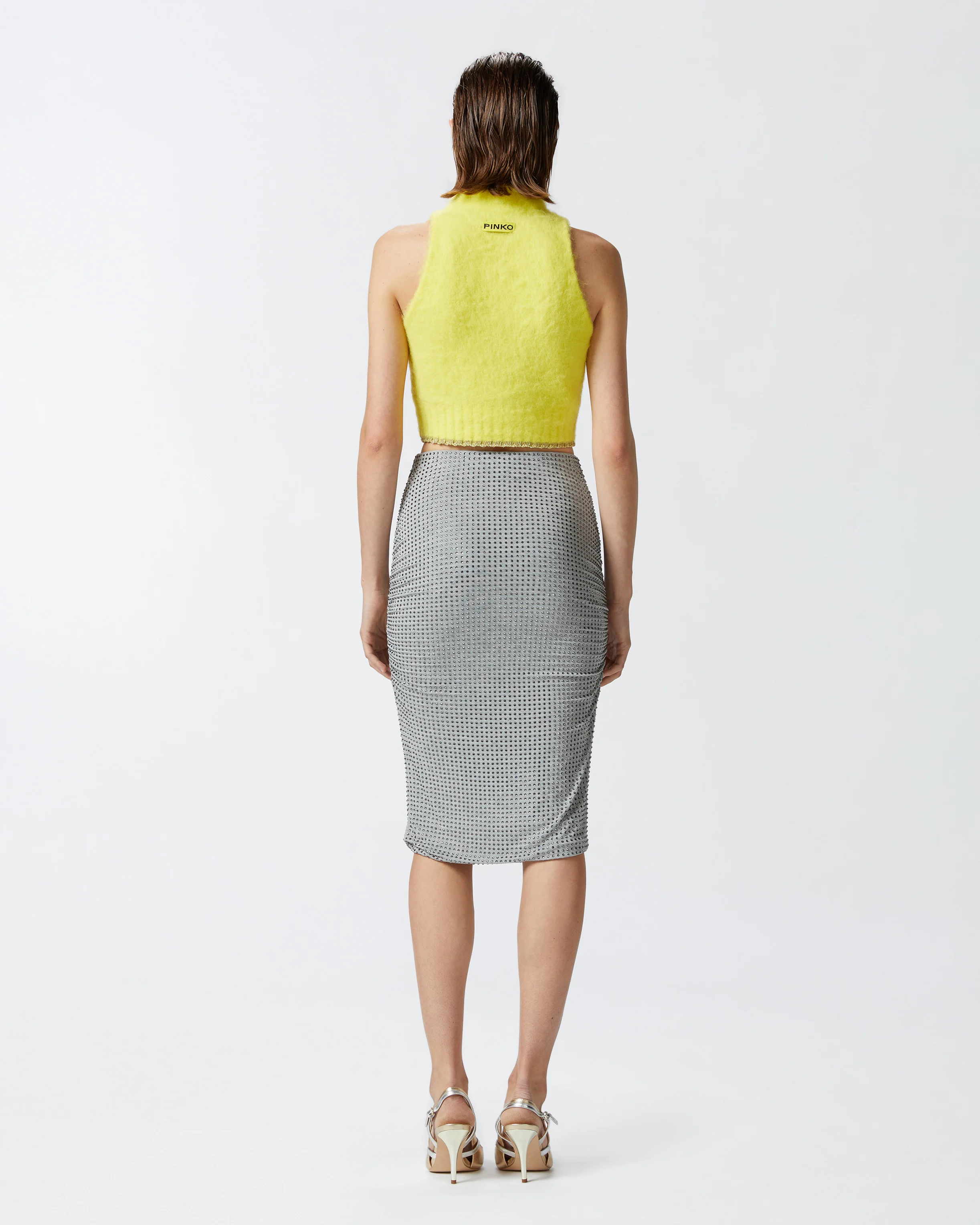 Crop top sans manches | Multicolore