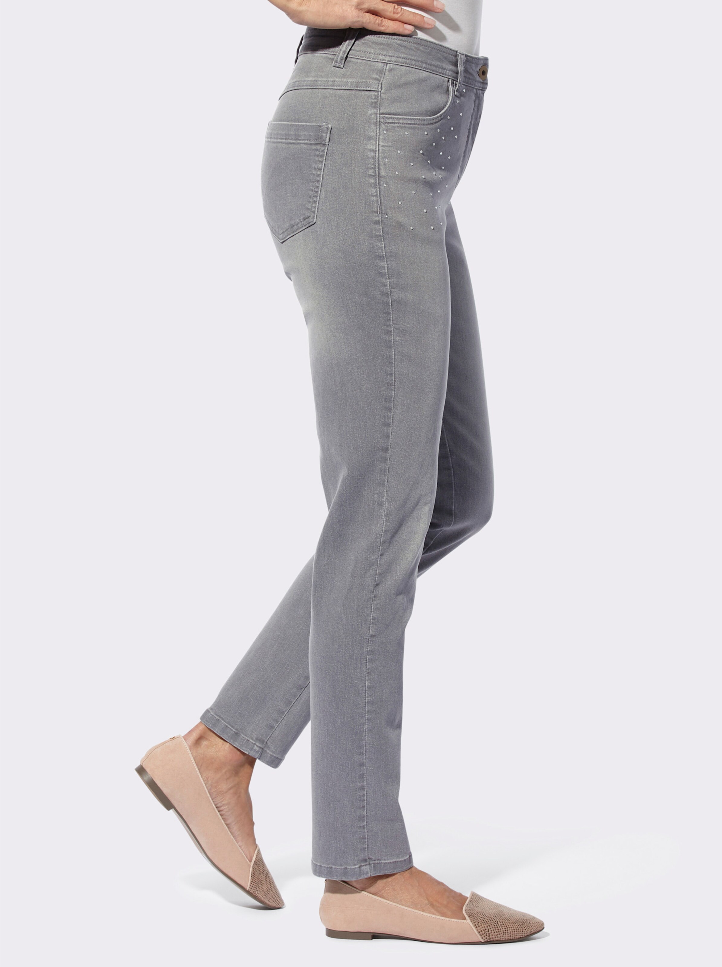 Jeans mit Glitzersteinchen