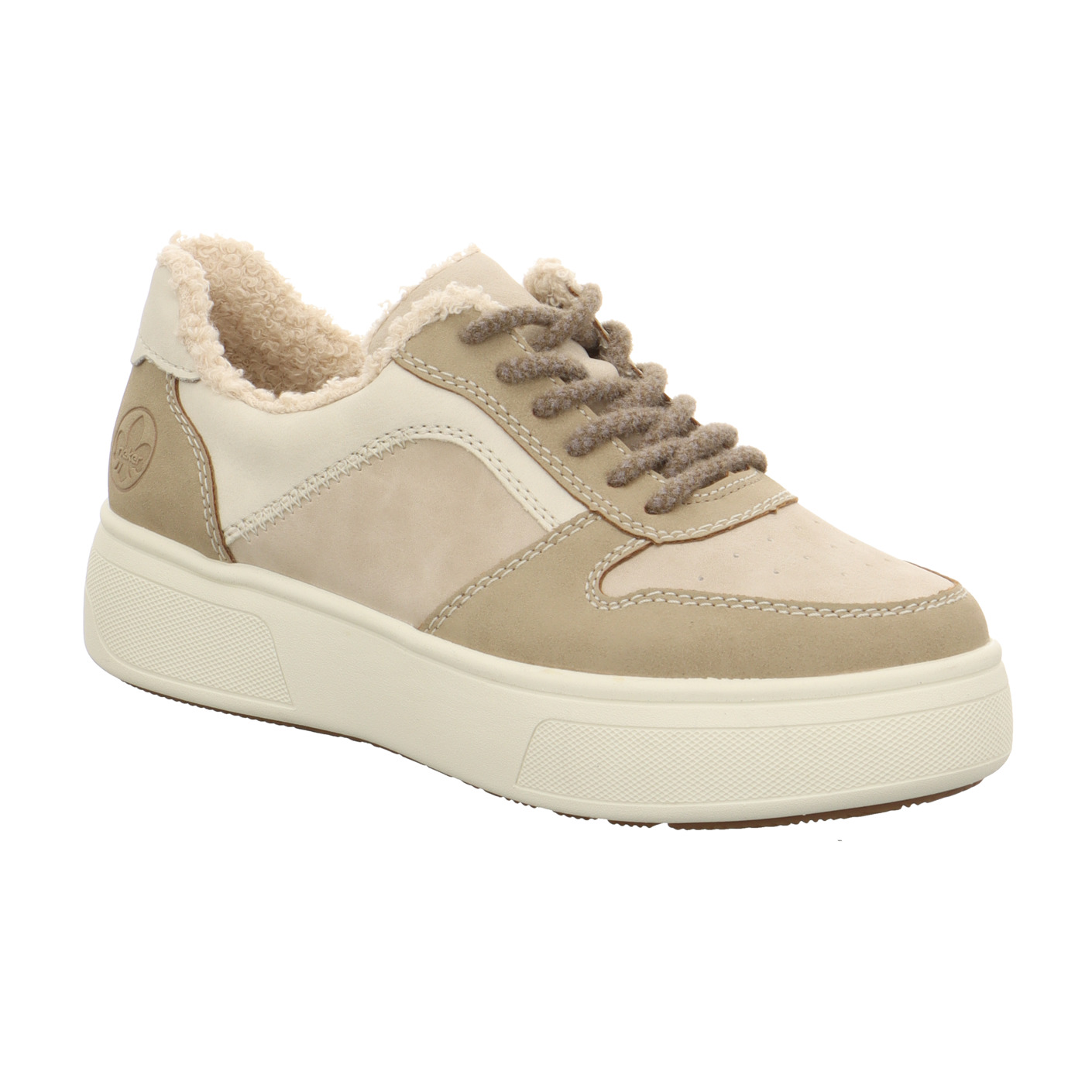 Schnürschuhe beige