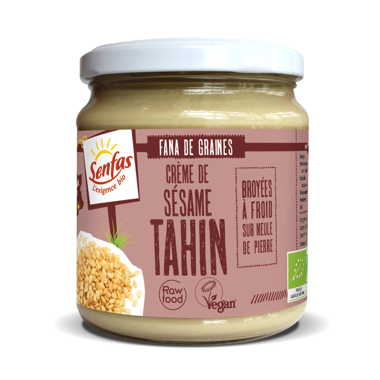 Tahin - Crème de sésame blanc bio