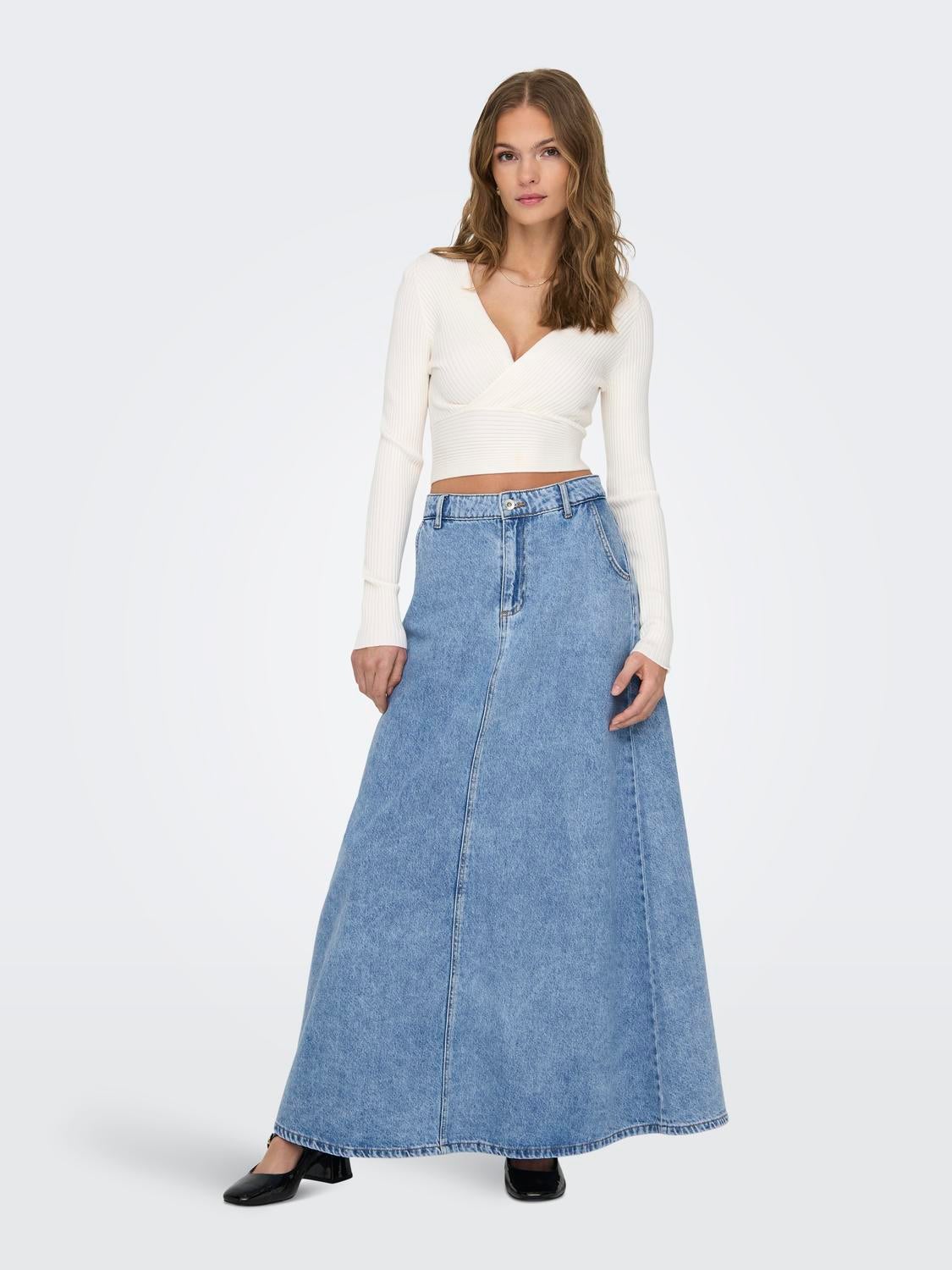 ONLLIZA Jeansrock Light Blue Denim