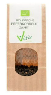 Vitiv Zwarte Peper Korrels Bio 250GR