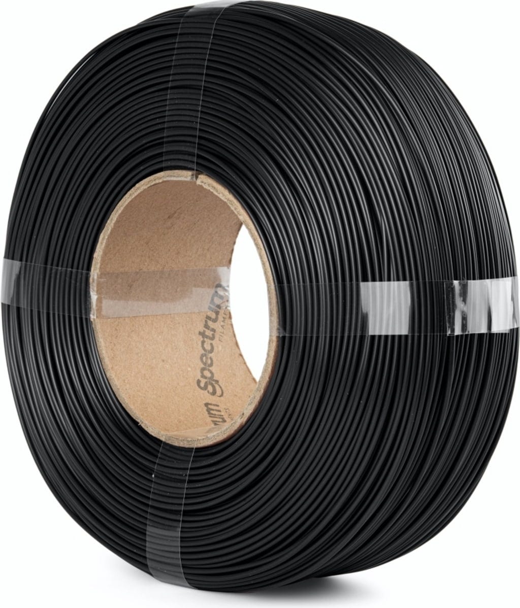 Spectrum  ReFill RPETG Traffic Black, 1,75 mm / 1000 g    Recyceltes PETG Material ohne Spule in Traffic Black