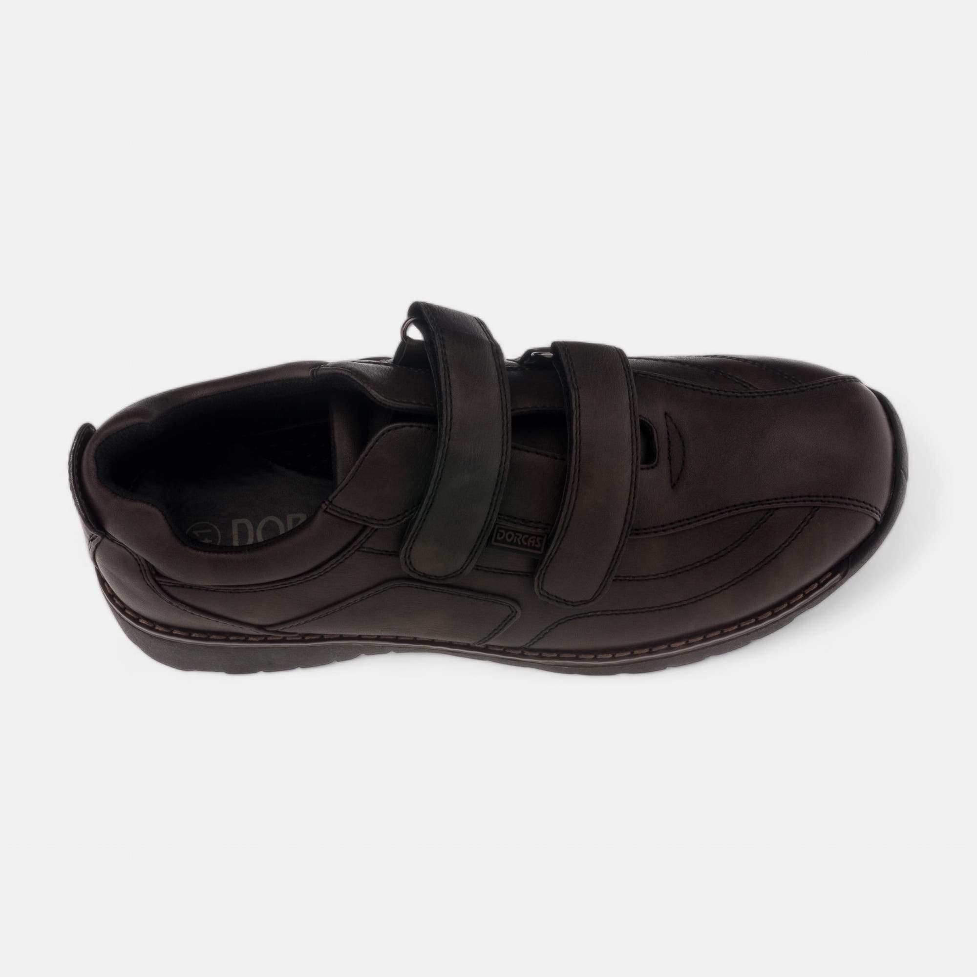Derbies pieds sensibles Homme marron