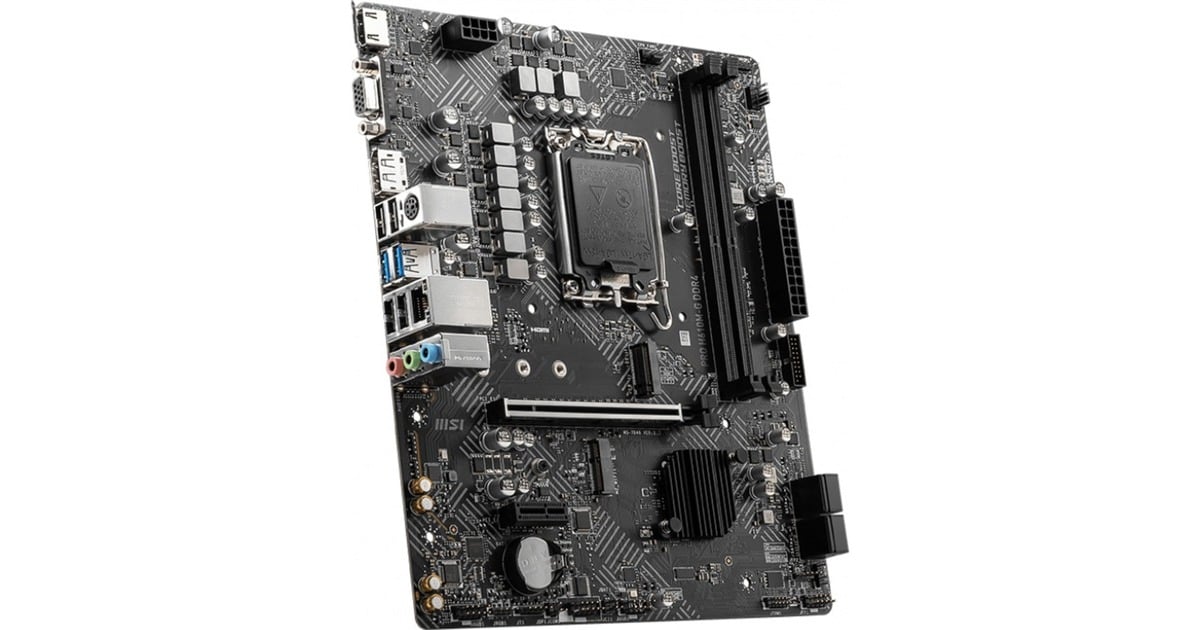 MSIPRO H610M-G DDR4 socket 1700 moederbord  (RAID, Gb-LAN, Sound, µATX)