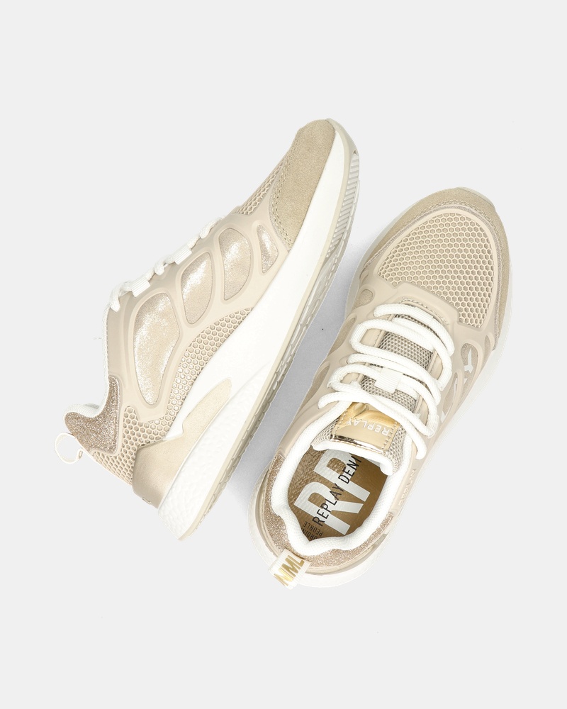 Replay Maze Jr. Lage sneakers  - goud