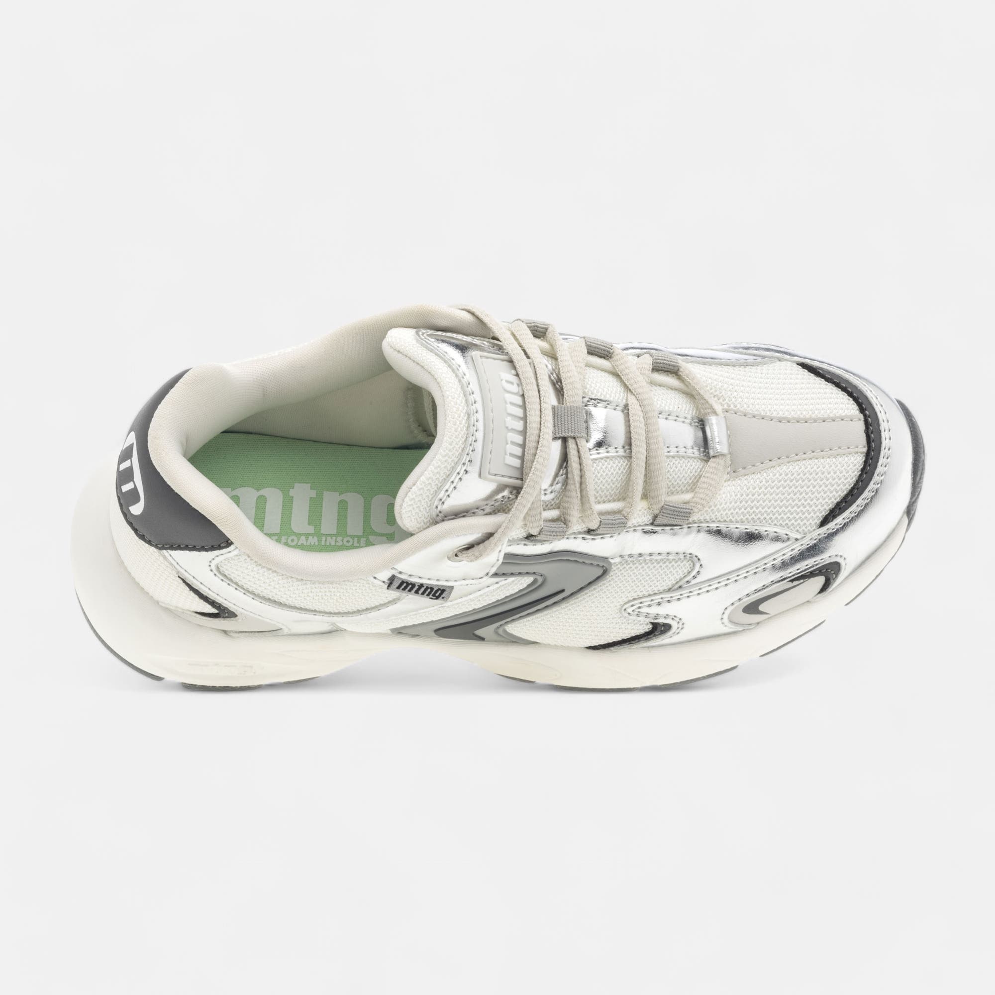 Baskets basses Femme argent