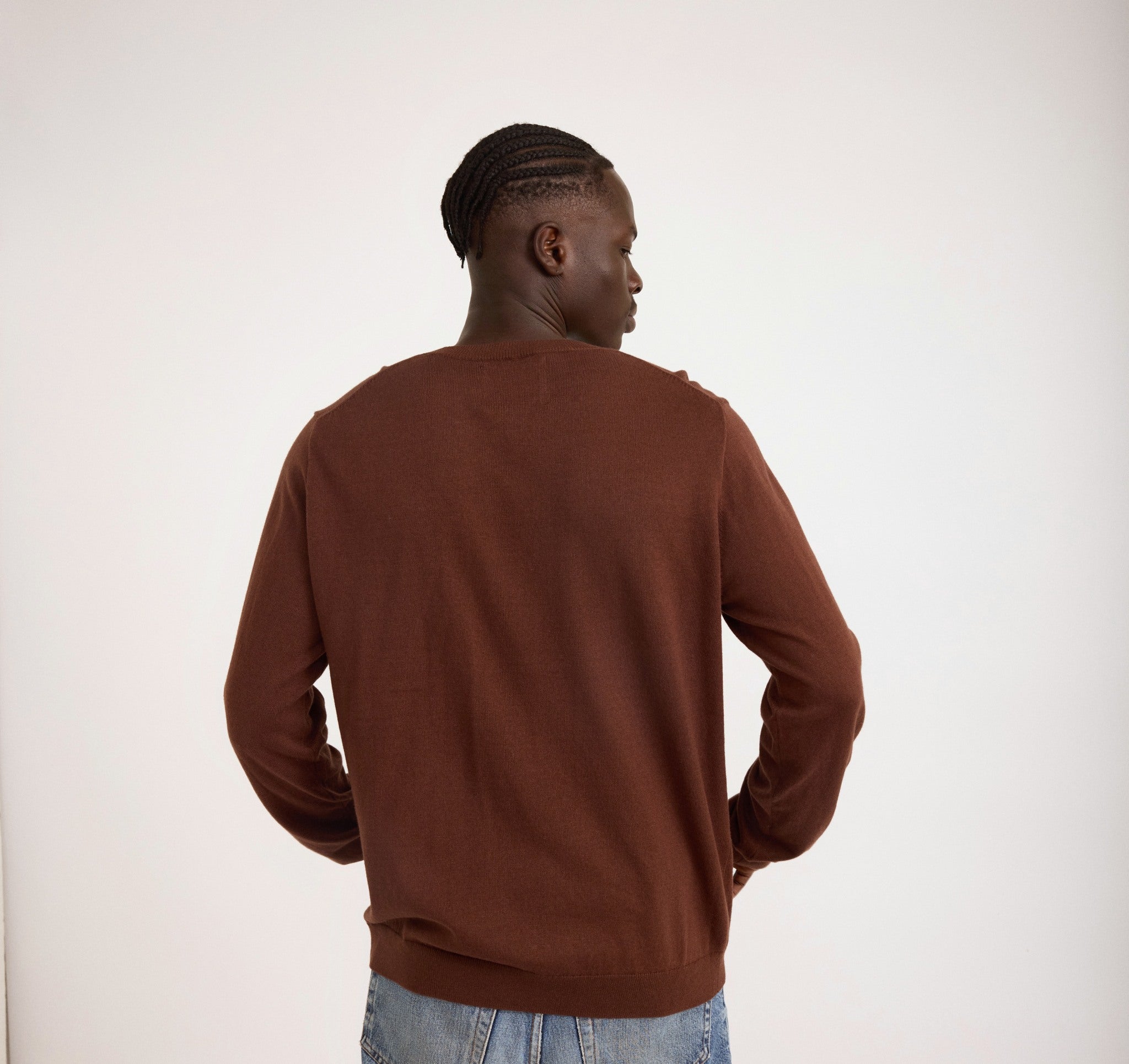 COTTON<br>Soft Knit Crewneck Sweater