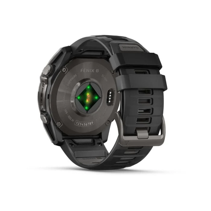 Garmin Unisex Ure fēnix® 8 - 51 mm AMOLED Sapphire Sort