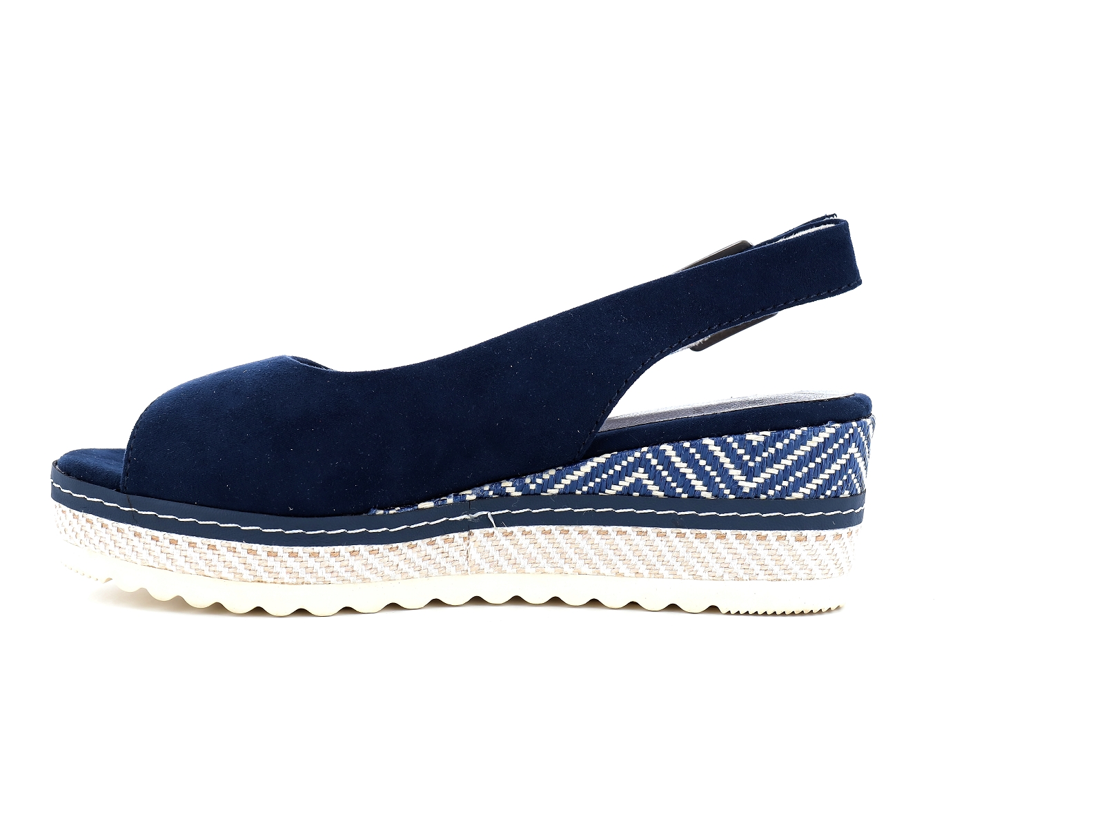 Jana  shoes-29660 Matières combinées Velours Marine
