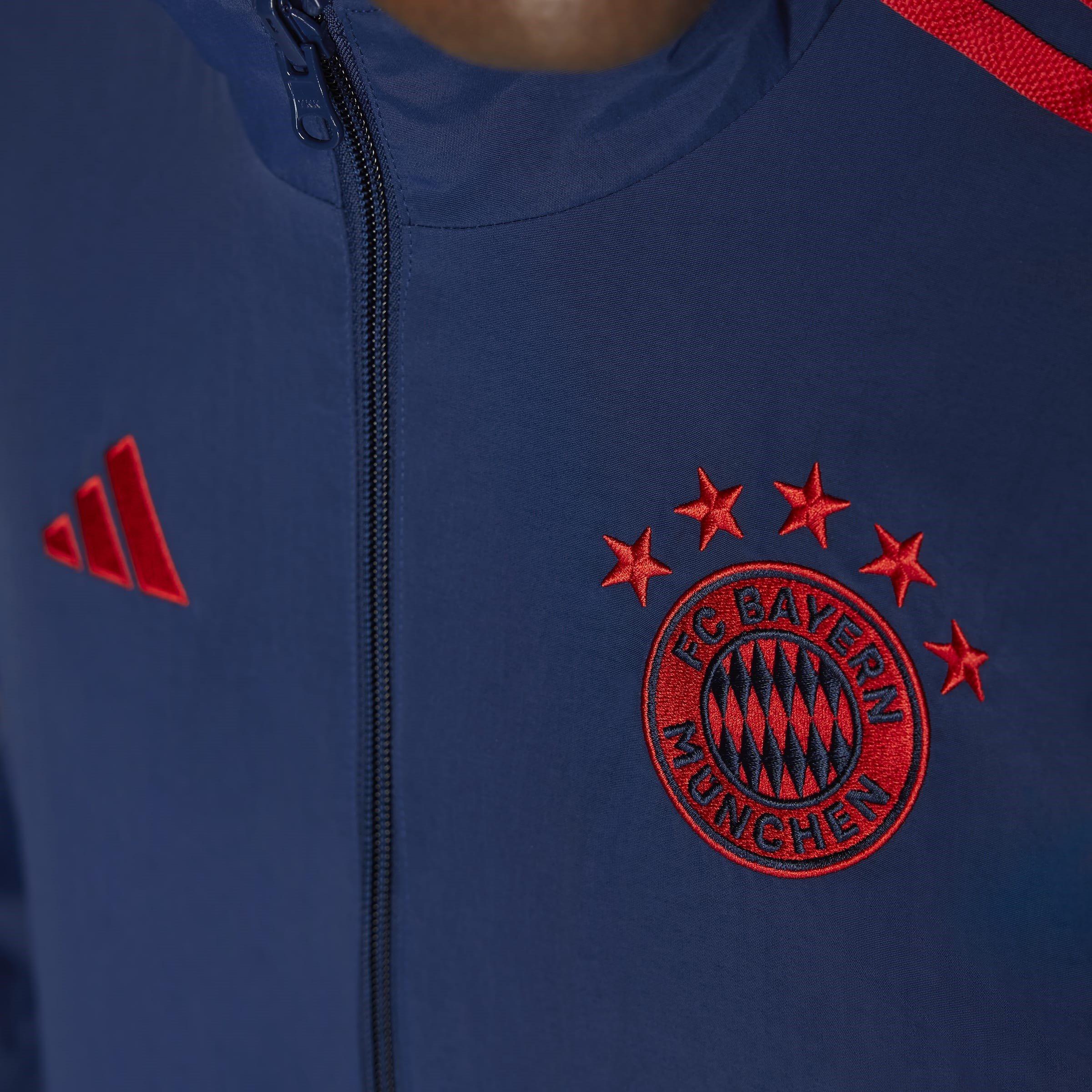adidas Bayern Munich Anthem Jacket 2023 2024 Mens