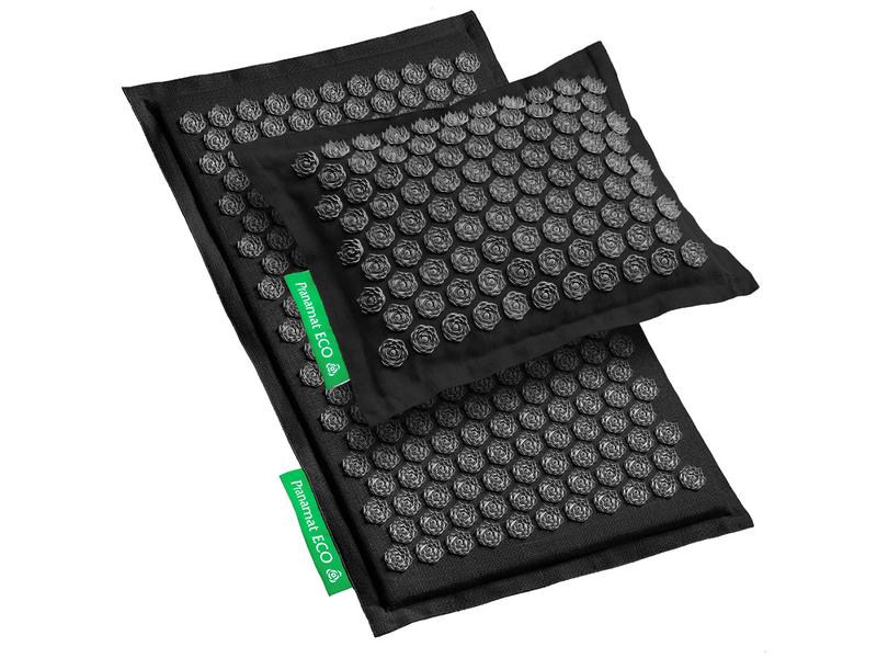 Pranamat Eco Massage Set – Matte und Kissen Limited Edition Nahhaltiges, handgefertigtes Rücken- und Kopfmassage Set