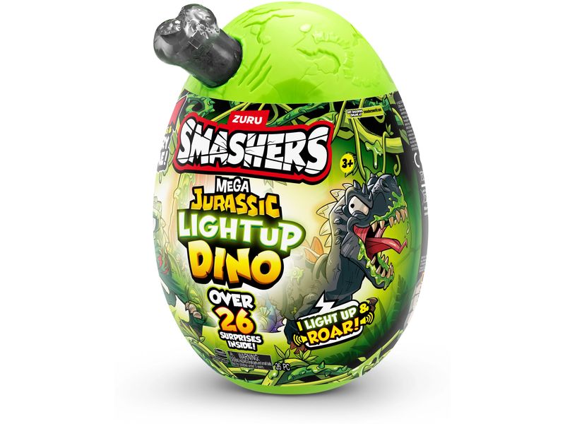 Zuru Sammelfigur Smashers Mega Jurassic Light up Dino assor Spielzeugfigur