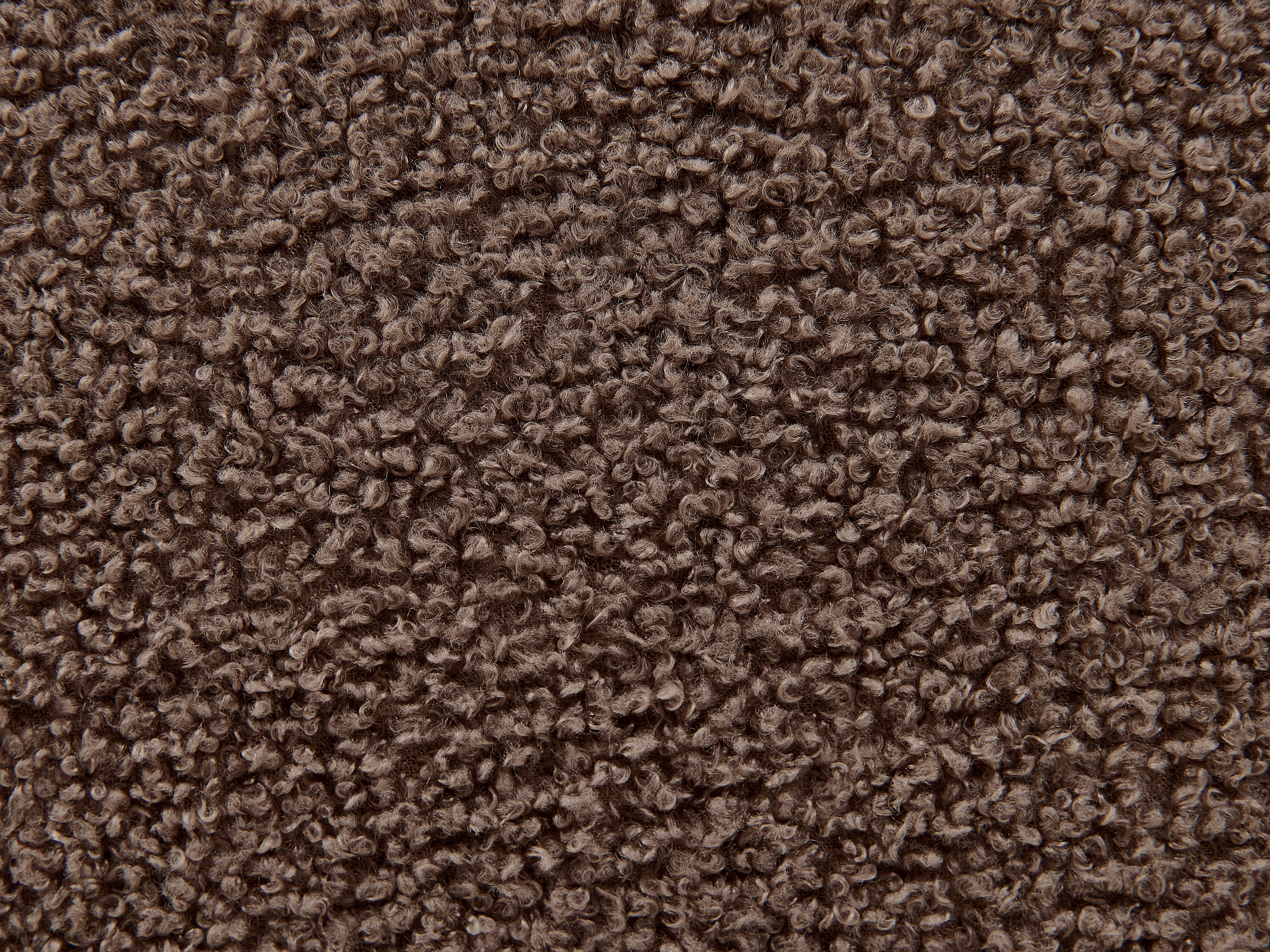 Bed Bouclé LINARDS 180 x 200 cm Bruin
