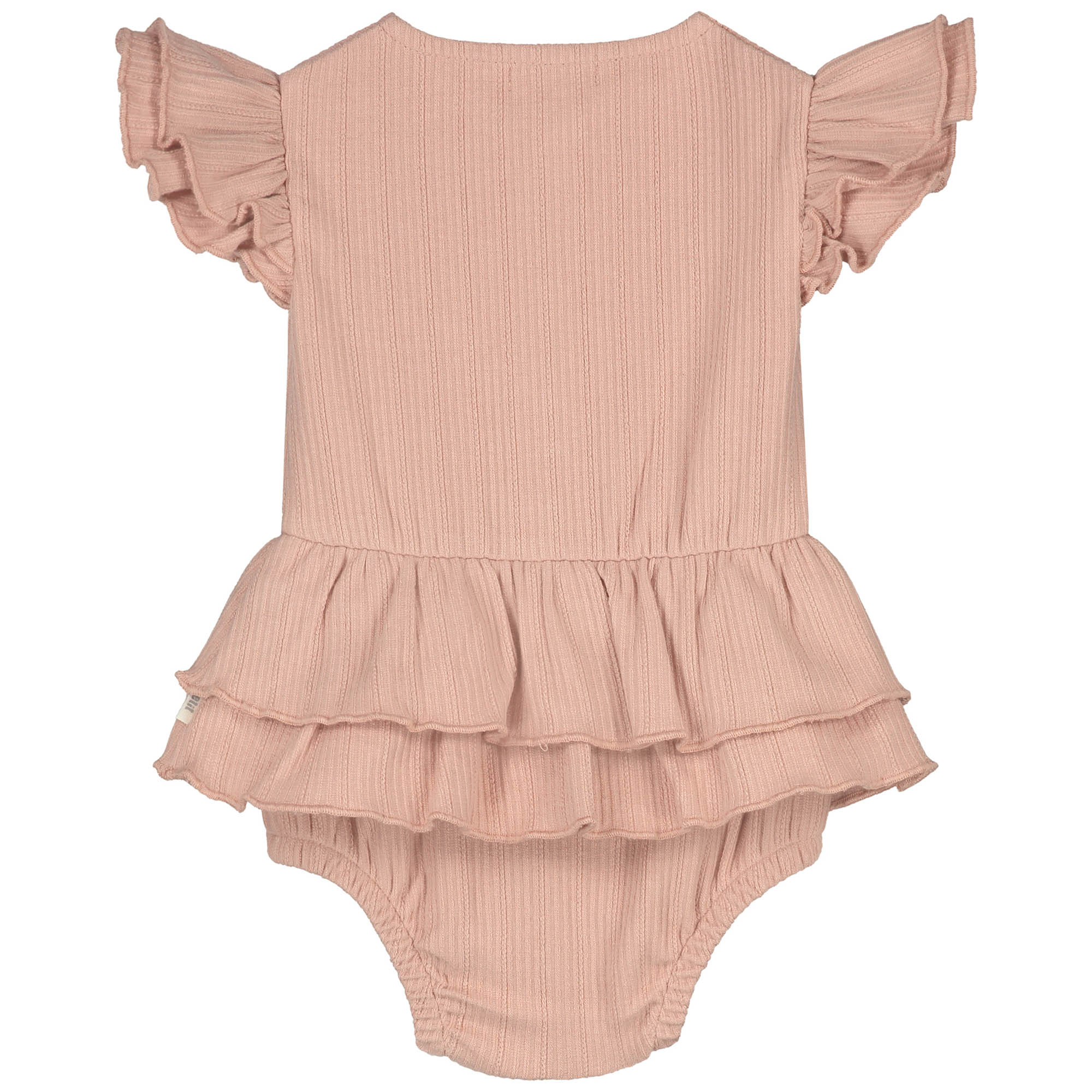 Sweet Petit baby body Pimme korte mouwen effen beige