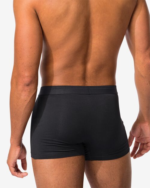 2 boxers homme modèle court coton real lasting noir