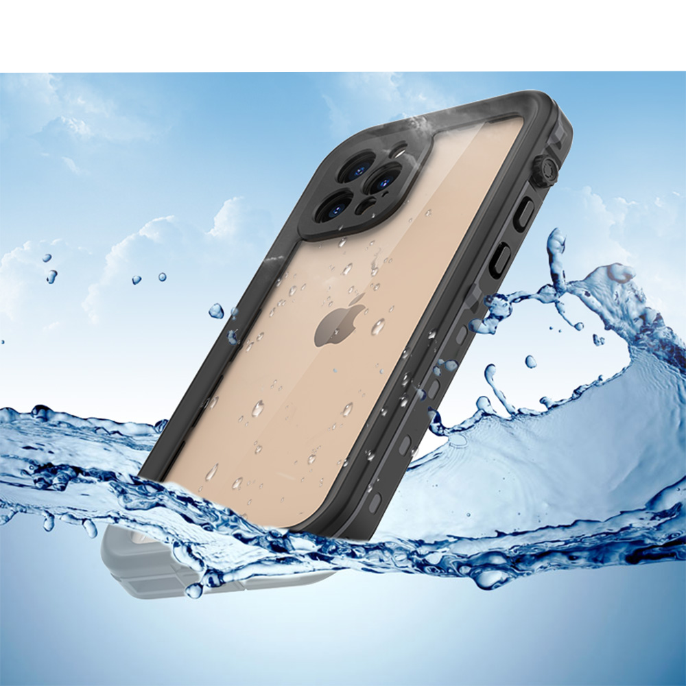 iPhone 12 Pro Wasserfeste Outdoor Schutz Hülle (IP68) - Schwarz