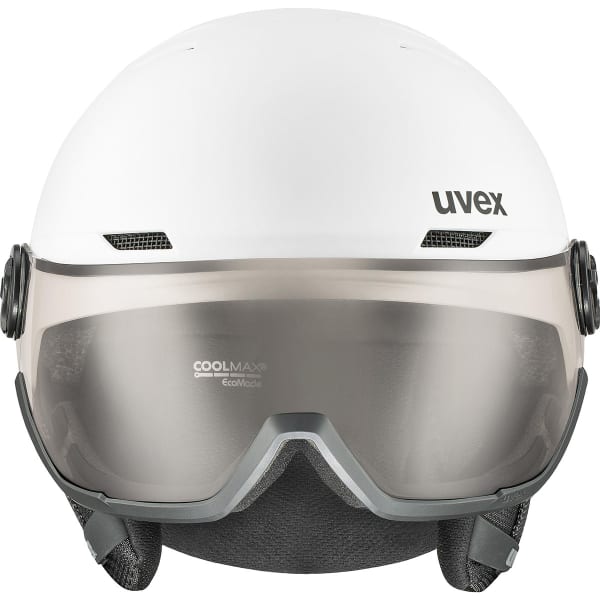 Casque de ski UVEX WANTED VISOR PRO V WHITE MATT