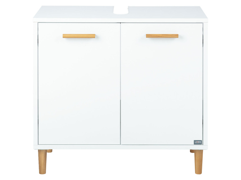 Wastafelonderkast met softclose-functie, wit