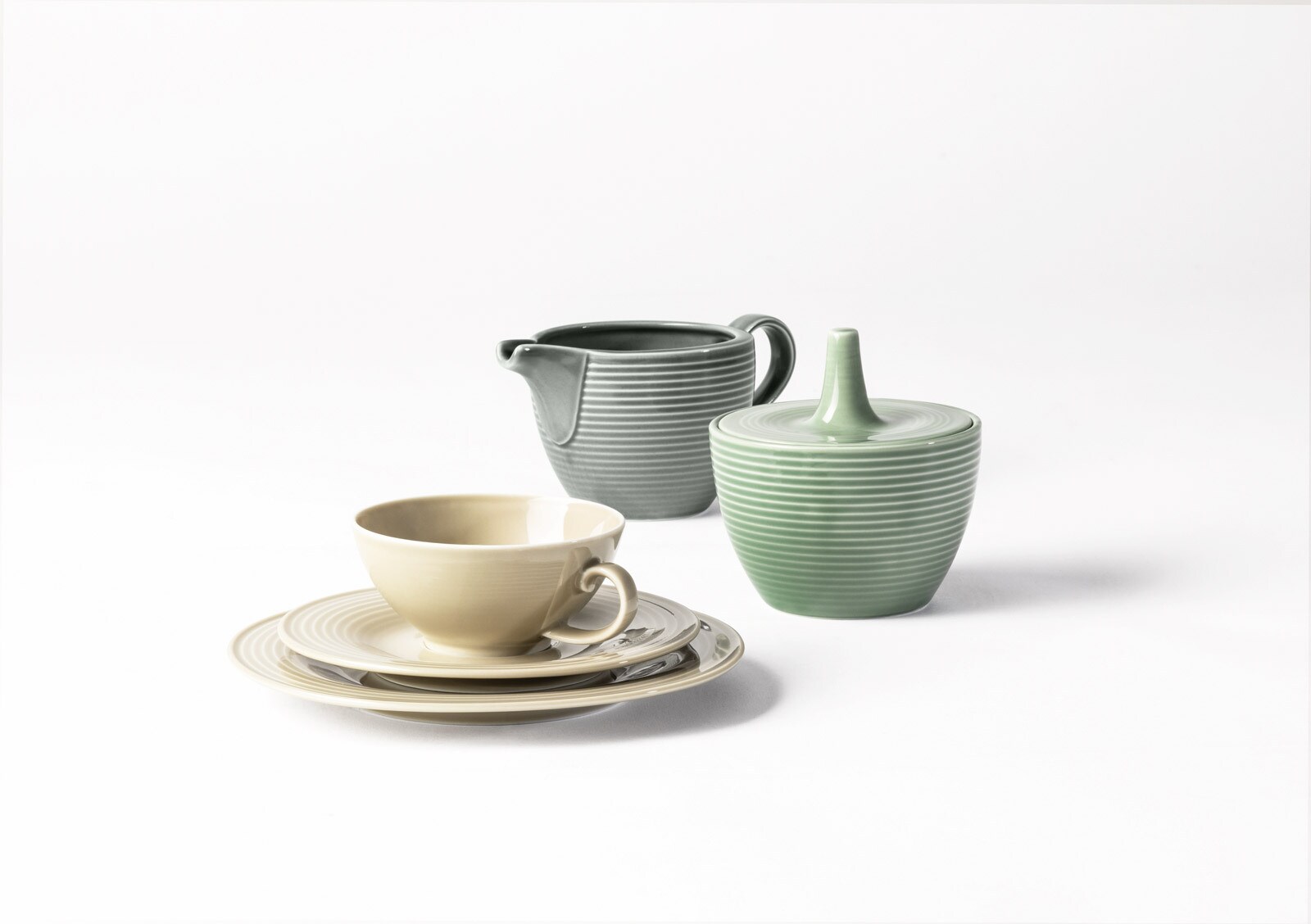 Seltmann Weiden Teeservice Beat Color Glaze 18er Set