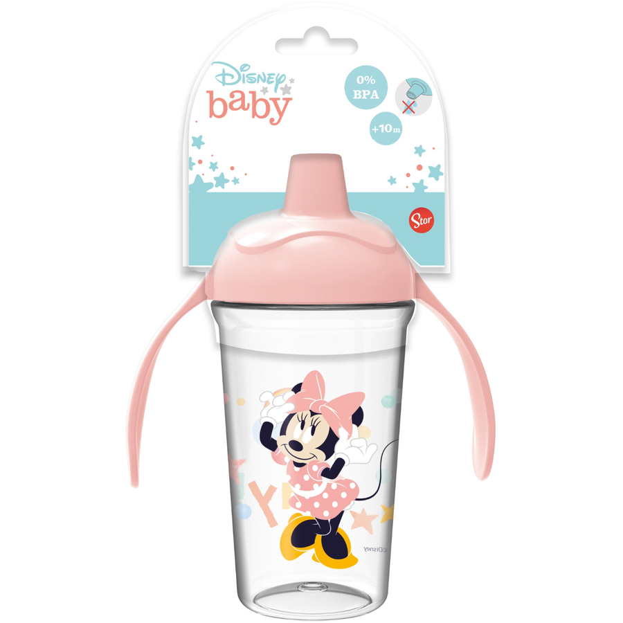 Stor Trinkbecher mit Deckel Minnie, 295ml